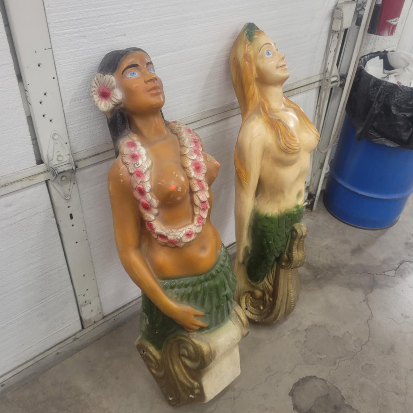3D Printable Files – Vintage ALFCO NY Ship Figureheads (Mermaid & Hula Girl)